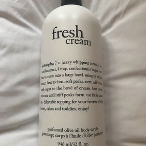 philosophy fresh cream body scrub